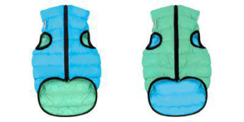 Курточка двухсторонняя светящаяся ЭйриВест Lumi - Размер S 30 (салатово-голубая)