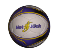 Мяч футбольный (бело-синий), размер 5, диаметр 22 см, длина окружности 68—70 см, материал: ПВХ - 0