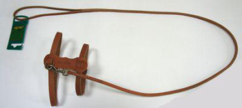 Комплект кожаный №2 (поводок и шлейка, коньячный) - 33030