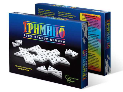 Игра "Тримино" треугольное домино - 0