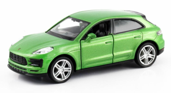 Машина металлическая RMZ City 1:32 Porsche Macan S 2019 (цвет зеленый)