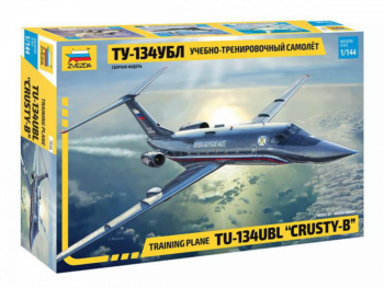 Сборная модель ZVEZDA Учебно-тренировочный самолет Ту-134УБЛ 1:144