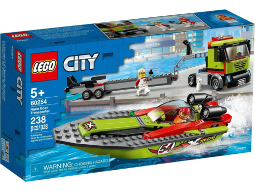 Конструктор LEGO CITY Great Vehicles Транспортировщик скоростных катеров - 0