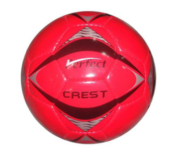 Мяч футбольный (красный), размер 5, диаметр 22 см, длина окружности 68—70 см, материал: полиуретан, ПВХ