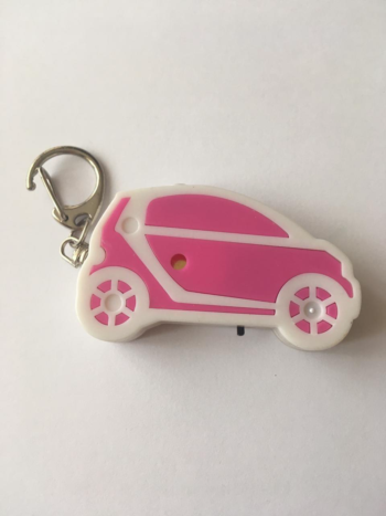 Брелок для поиска ключей - Машинка розовая