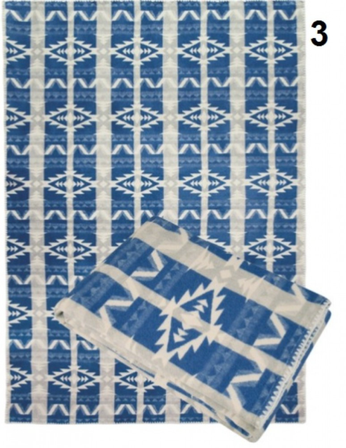 Одеяло Хлопок100% арт.3 (синий орнамент) - 0