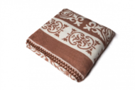 Одеяло Хлопок100% арт.1-33 (темно-коричневый орнамент) - 0