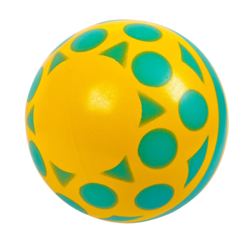 Мяч д.100 мм "Солнышко "окрашенный по трафарету - 1