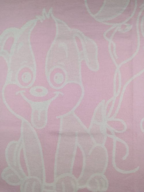 Одеяло Хлопок100% Cобачка розовая - 0