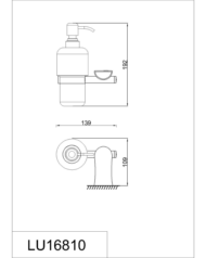 Дозатор жидкого мыла RUSH Luson (LU16810) - 1