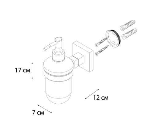 Дозатор жидкого мыла FIXSEN Metra (FX-11112) - 1