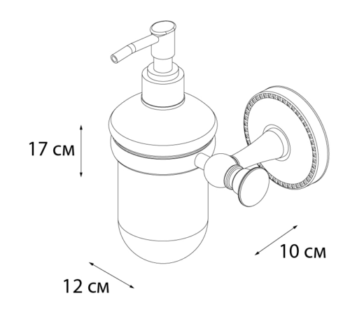 Дозатор для жидкого мыла FIXSEN ADELE (FX-55012) - 1