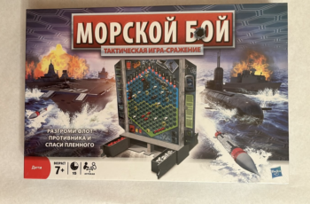 Настольная тактическая игра сражение Hasbro "Морской бой", развивает память и внимание, для 2 игроков, 7 лет+